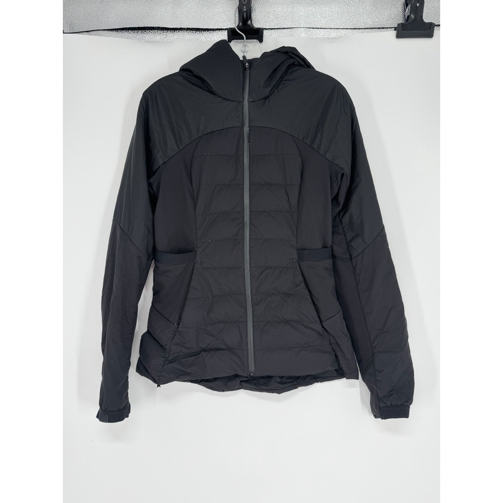 Lululemon Down For It All Jacket Womens Size 8 Hooded Puffer Goose Insulated